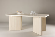 Venture Design Bassholmen Rektangulära Matbord 180 x 90 Vitputsad