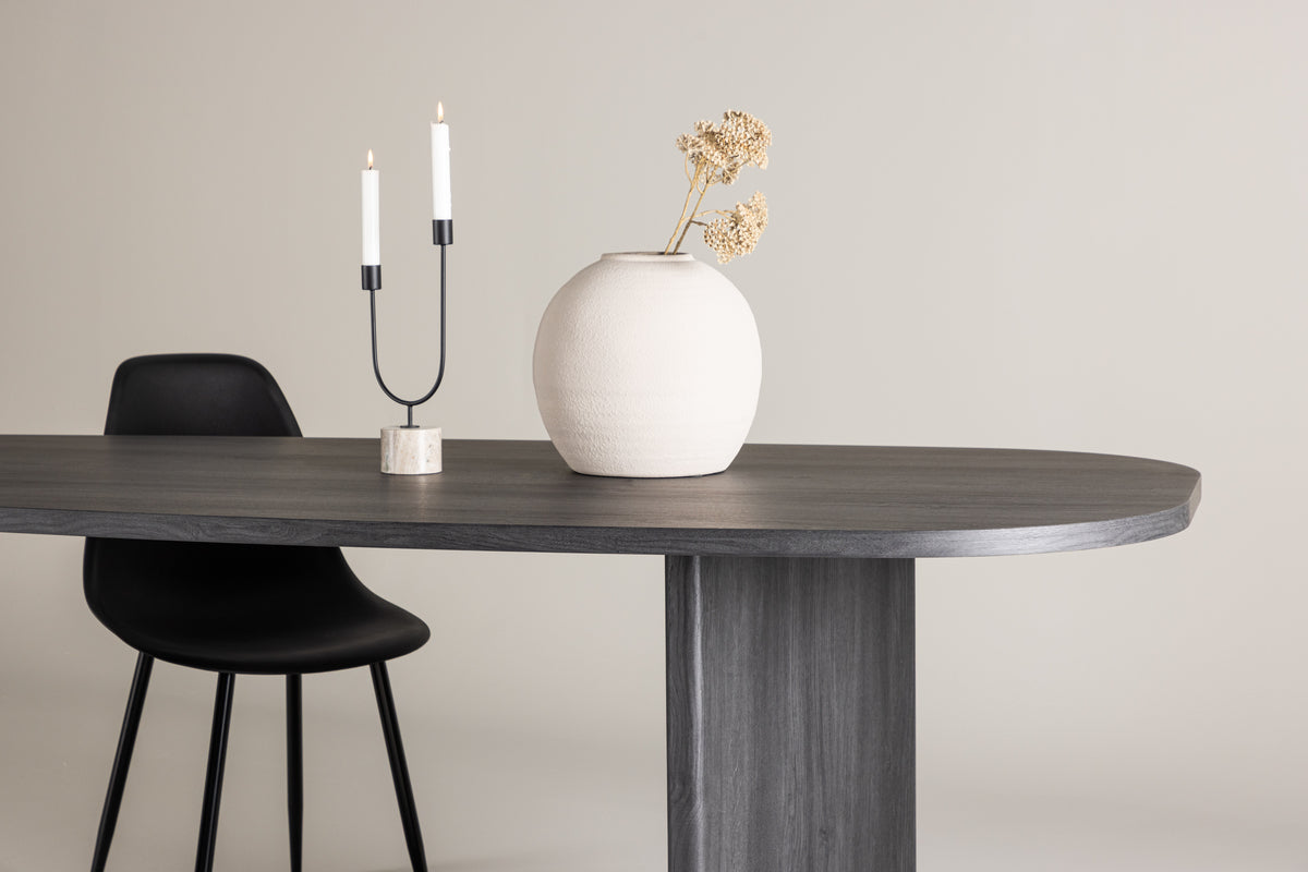 Venture Design Grönvik Ovala Matbord 220 x 100 Svart