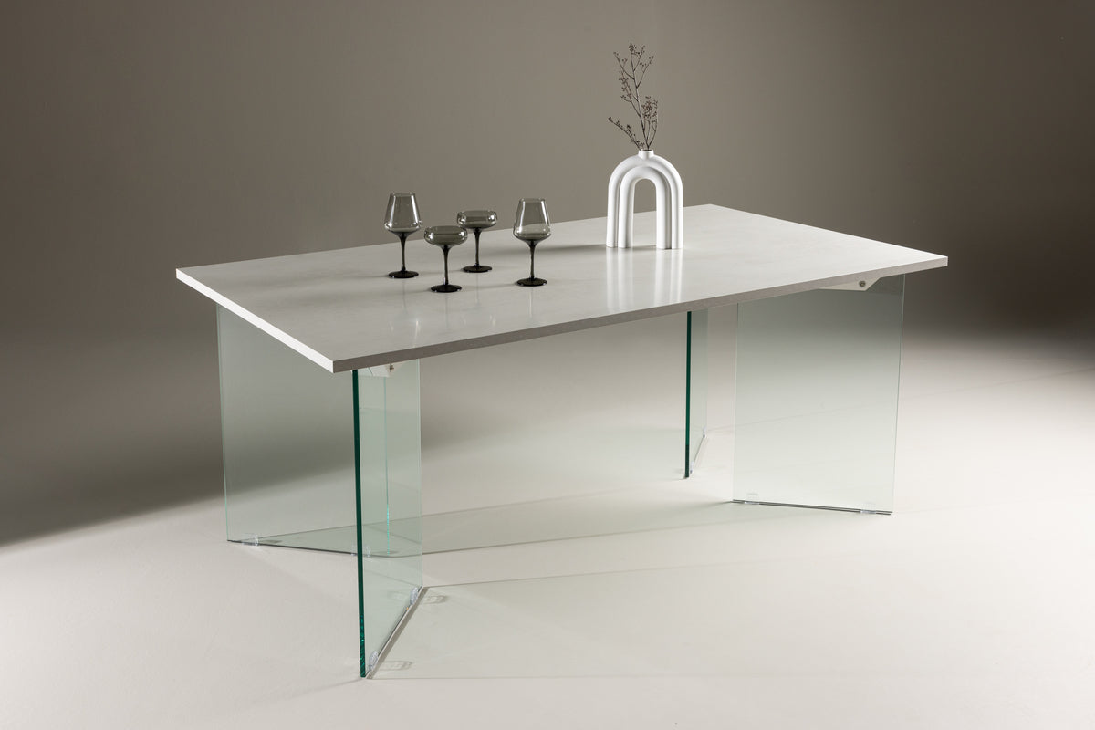 Venture Design Ester Rektangulära Matbord 180 x 90 Ljusgrå