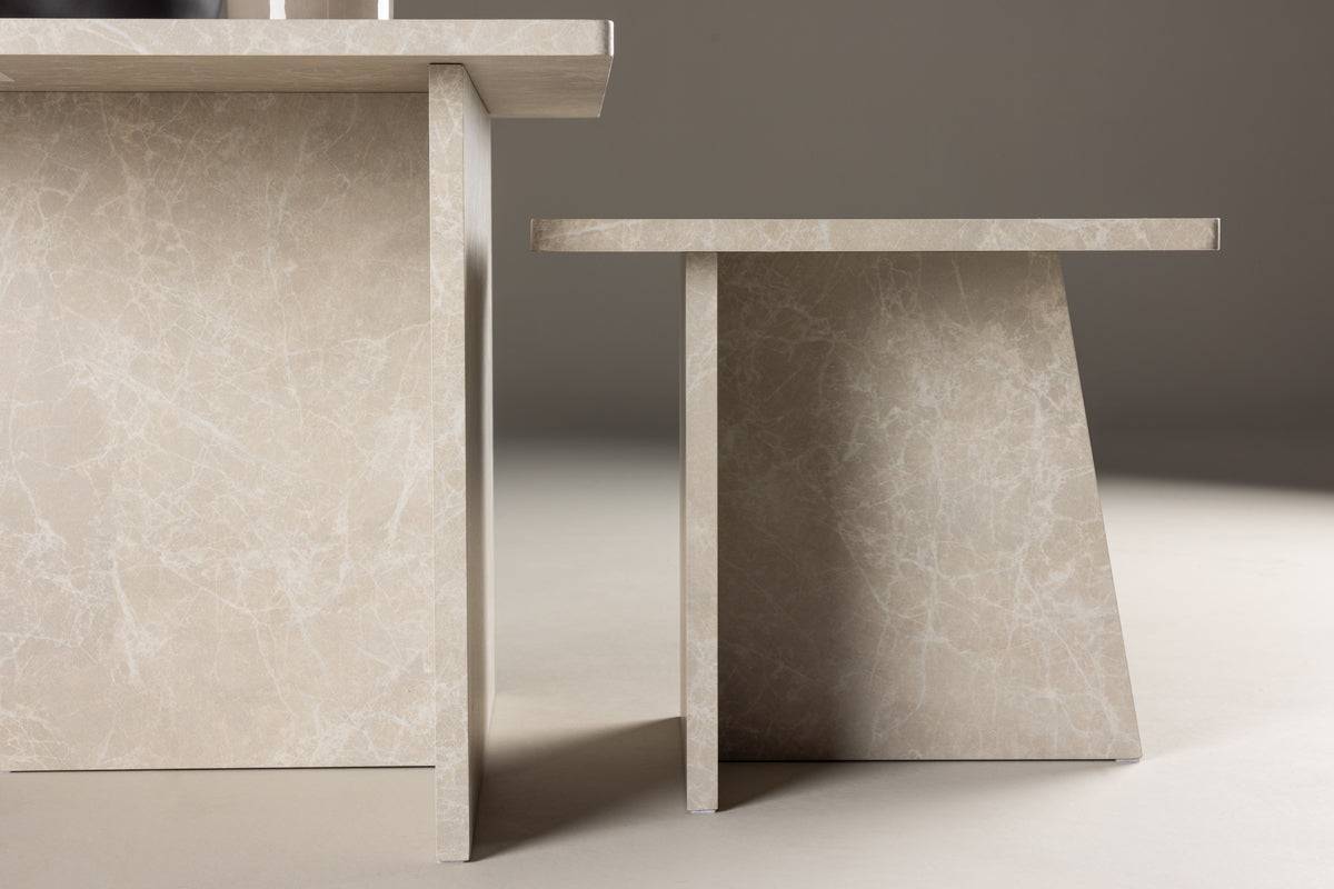Venture Design Sala Soffbord Bord 1: 60 cm Bord 2: 40 cm x Bord 1: 60 cm Bord 2: 40 cm Beige