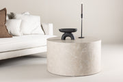 Venture Design York Soffbord ⌀80 Beige