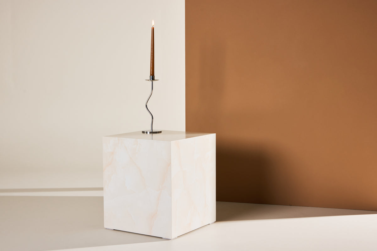 Venture Design York Soffbord 40 x 40 Ljusgul