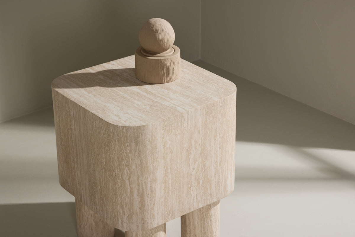 Venture Design Klirou Sidobord 40 x 40 Beige