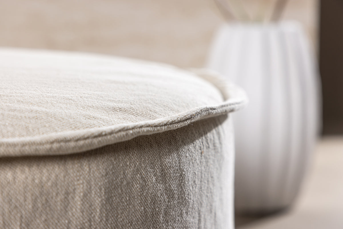 Venture Design Vindö Ottoman ⌀101 ⌀101 Beige