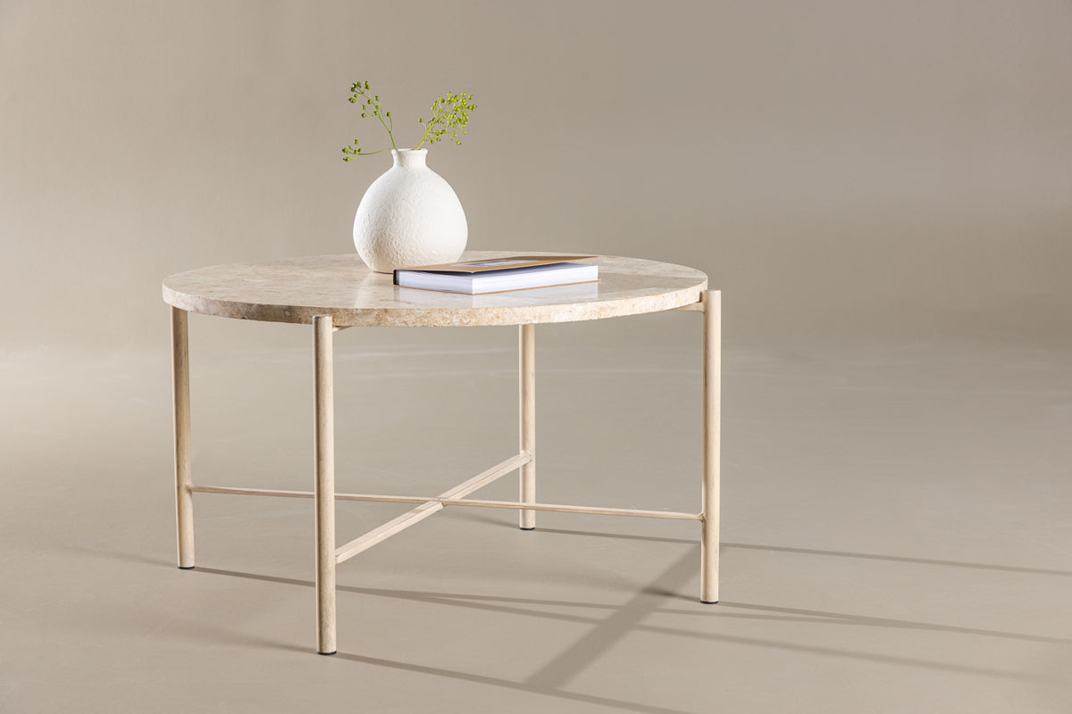 Venture Design Sandhamn Soffbord ⌀70 Beige