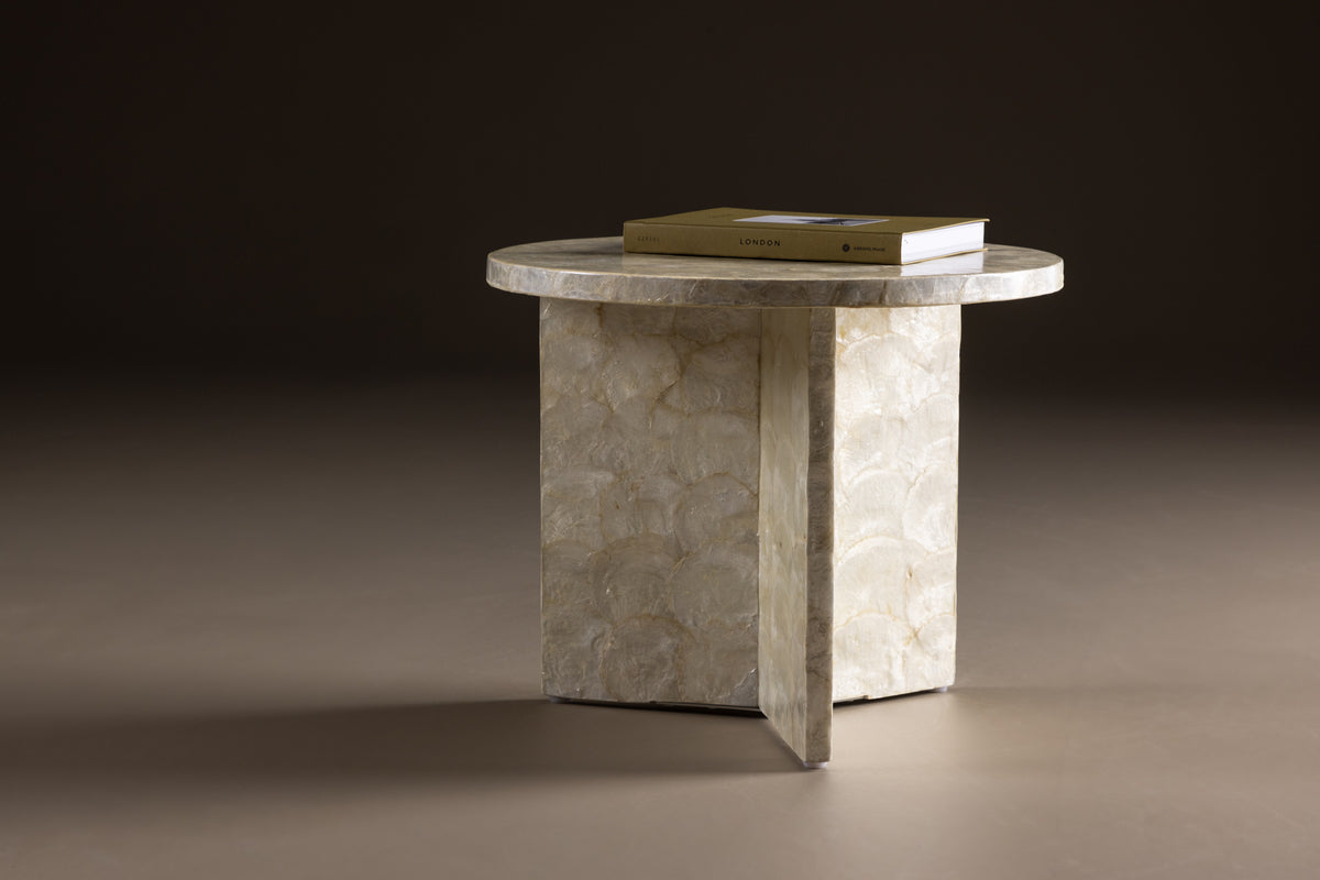 Venture Design Smögen Soffbord ⌀40 Beige