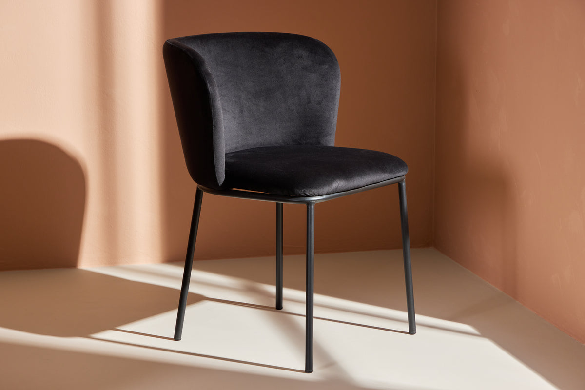 Venture Design Edina Matstolar 2-pack Svart