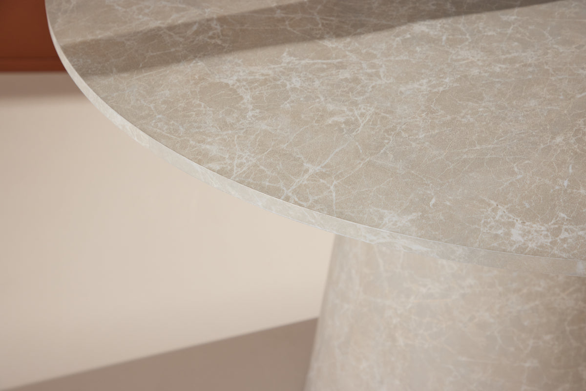 Venture Design Lanzo Runda Matbord ⌀120 Beige