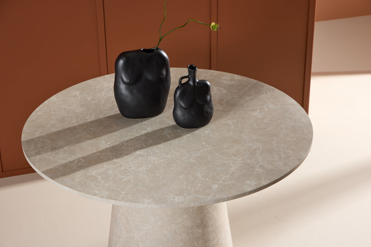 Venture Design Lanzo Runda Matbord ⌀120 Beige
