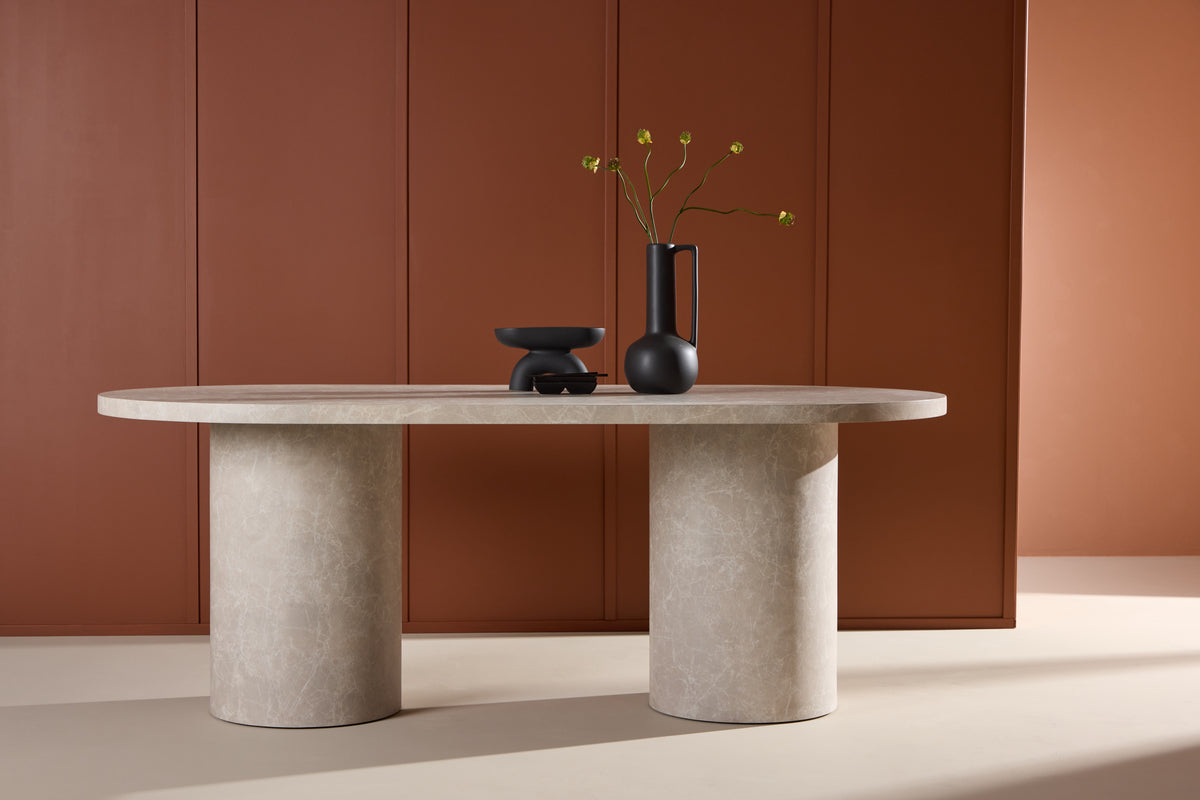 Venture Design Narvik Ovala Matbord 200 x 100 Beige