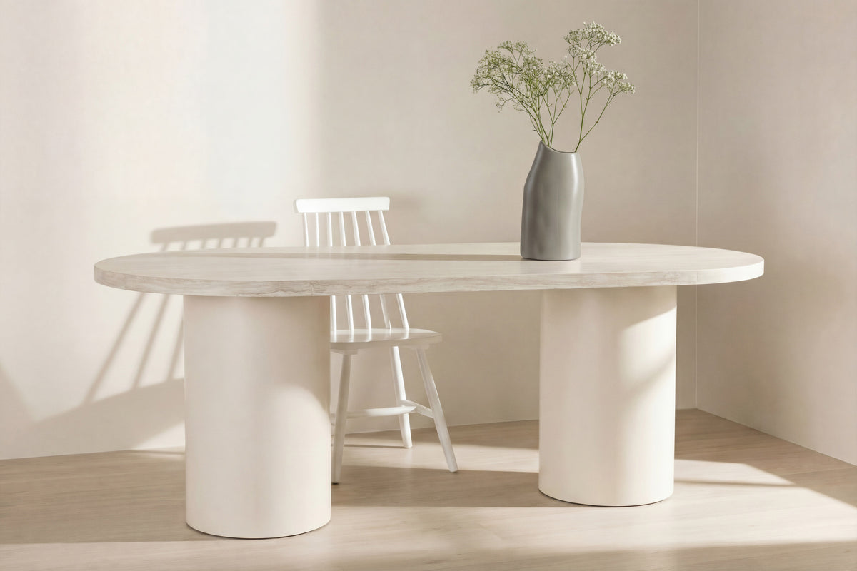 Venture Design Narvik Ovala Matbord 200 x 100 Beige