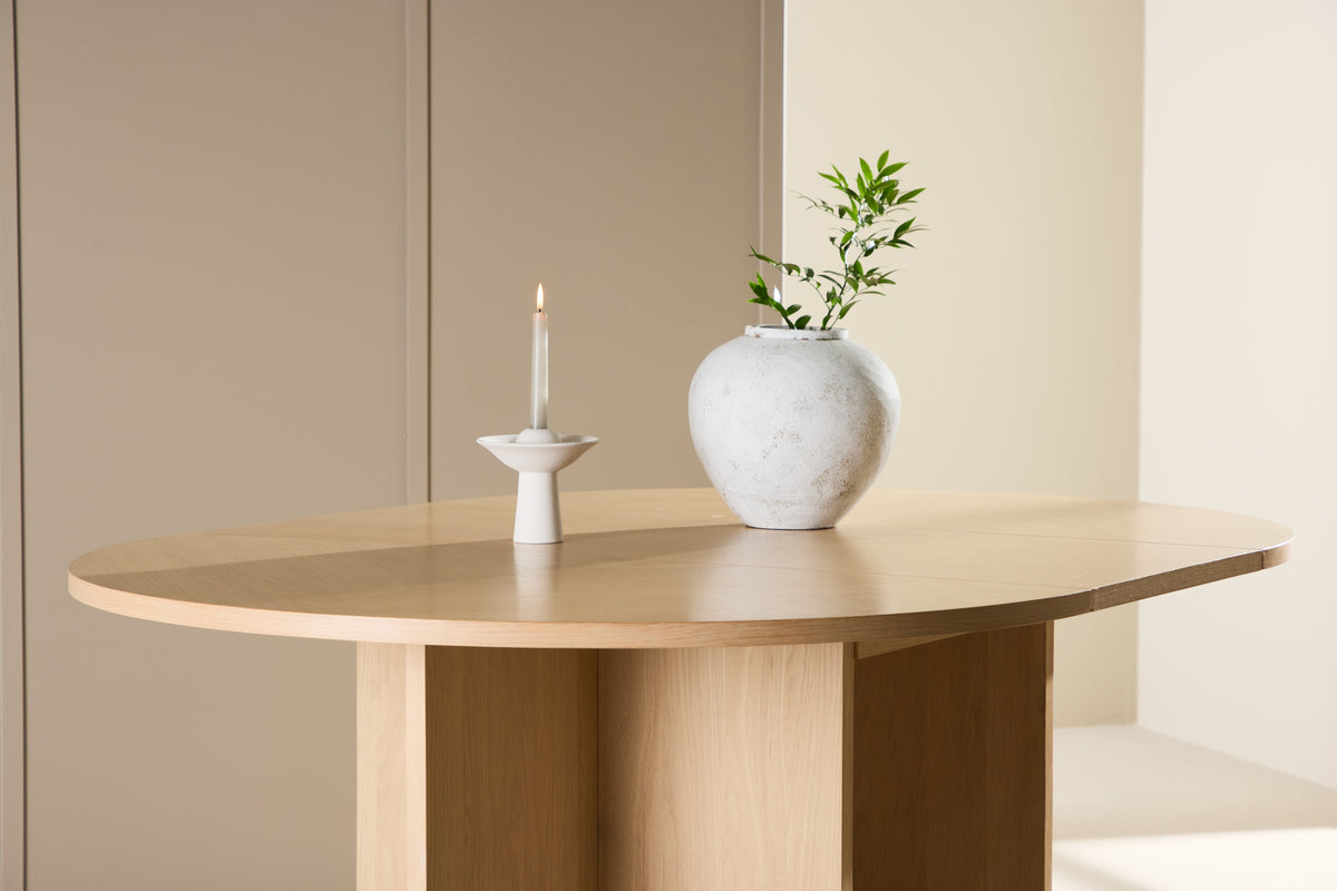 Venture Design Strada Rektangulära Matbord ⌀120 Vitputsad