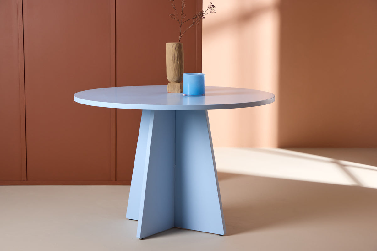 Venture Design Bootcut Runda Matbord ⌀110 Blå