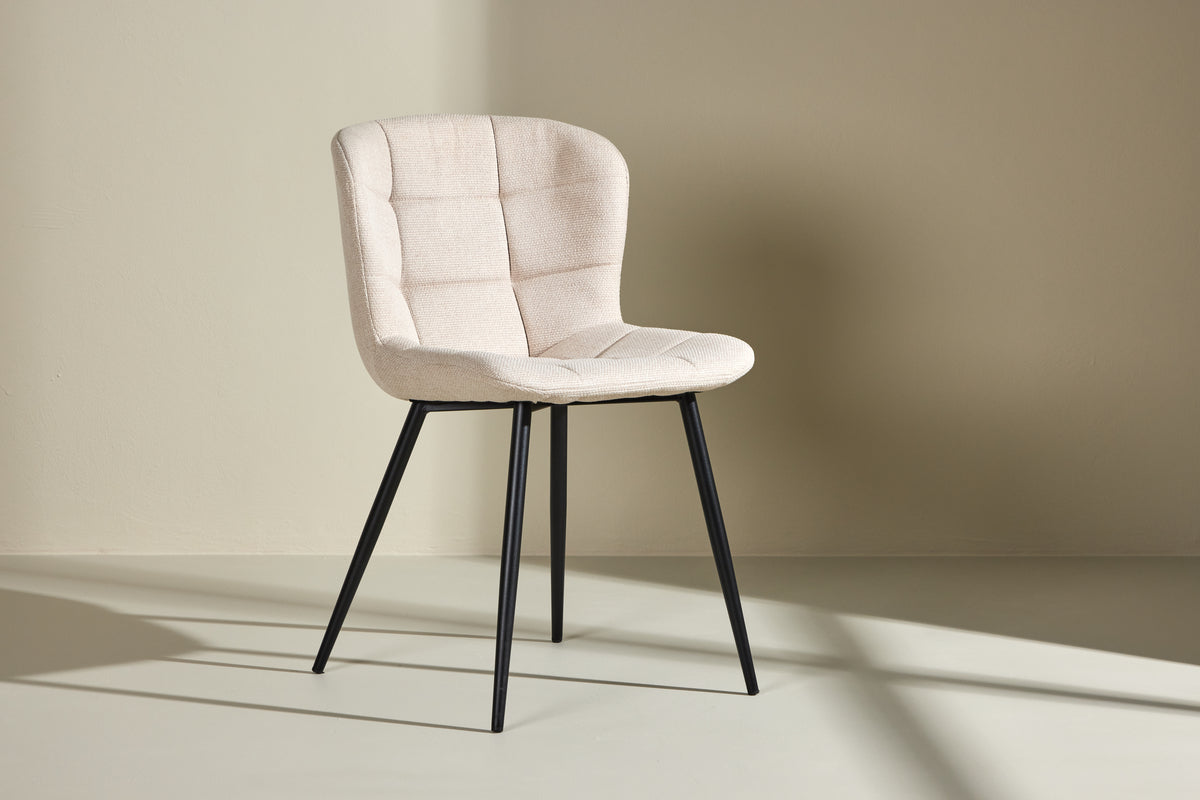 Venture Design Lily Matstolar 2-pack Beige