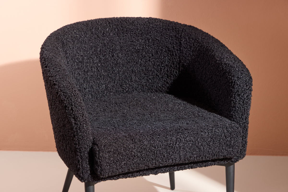 Venture Design Fluffy Fåtöljer Svart
