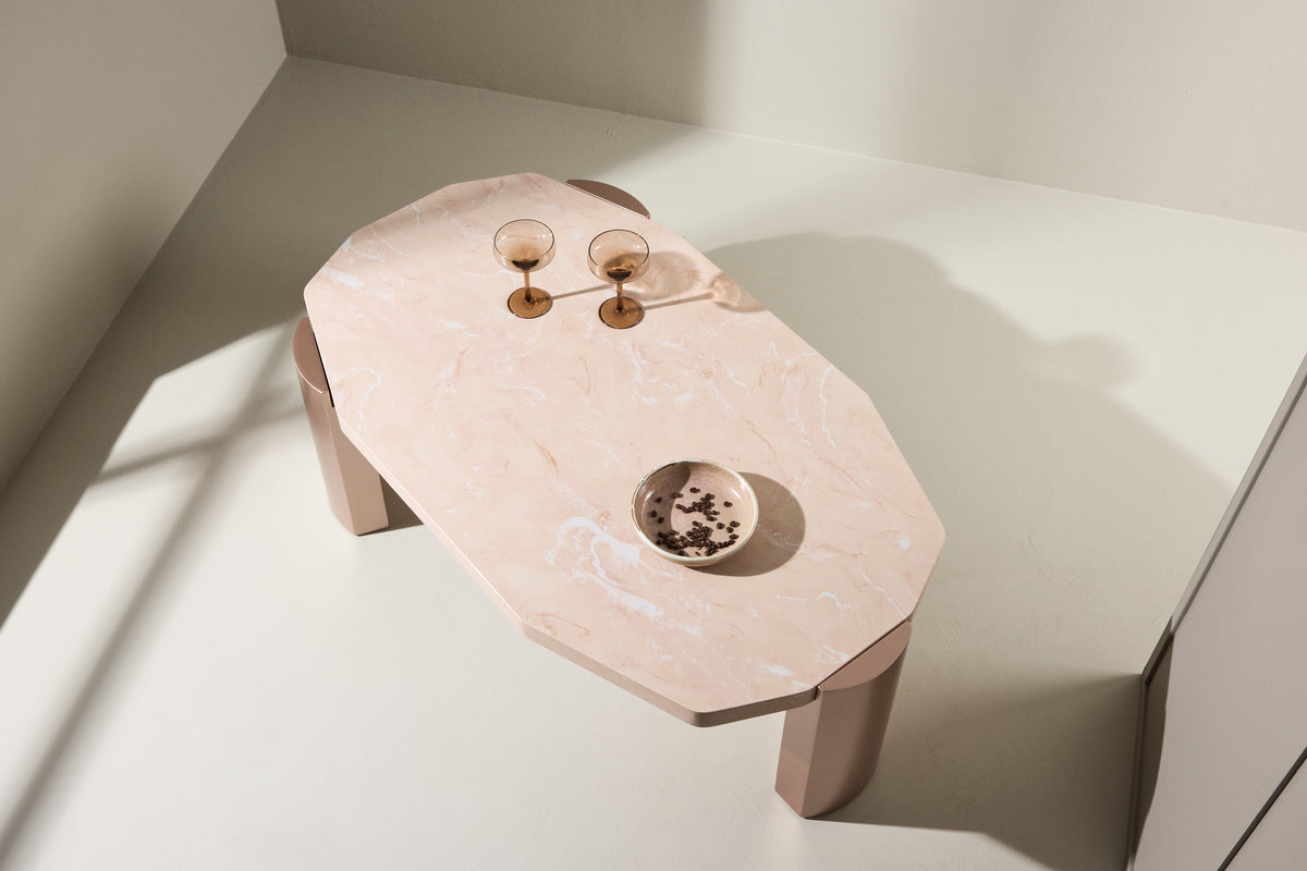 Venture Design Kres Soffbord 125 × 71 Rosa