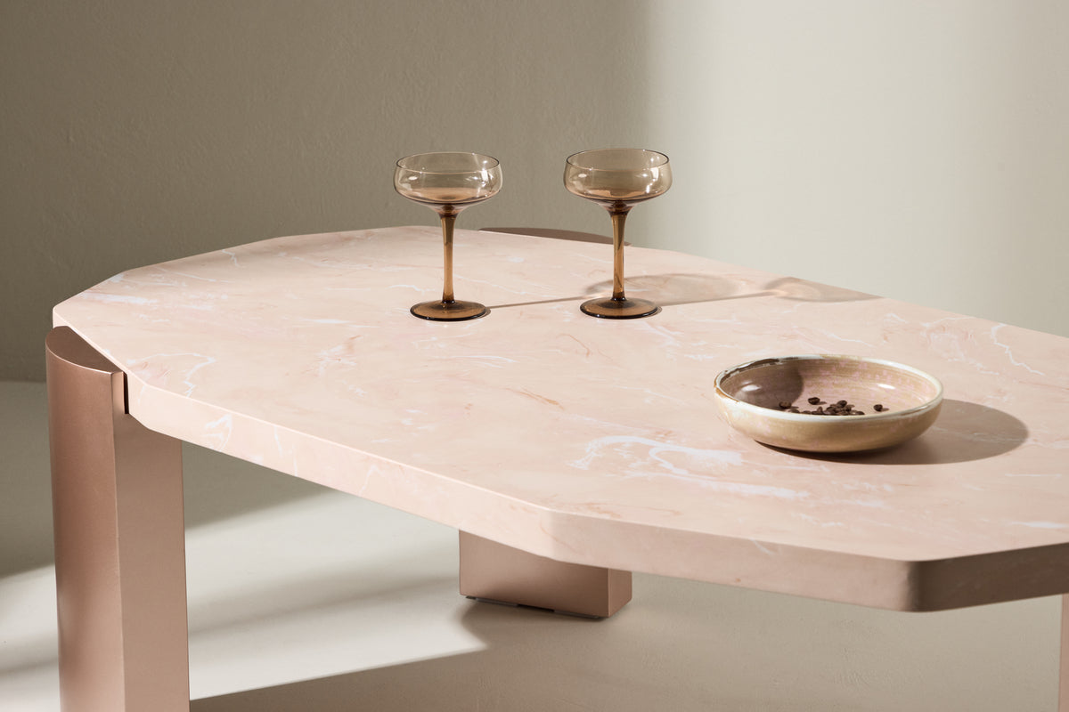 Venture Design Kres Soffbord 125 × 71 Rosa