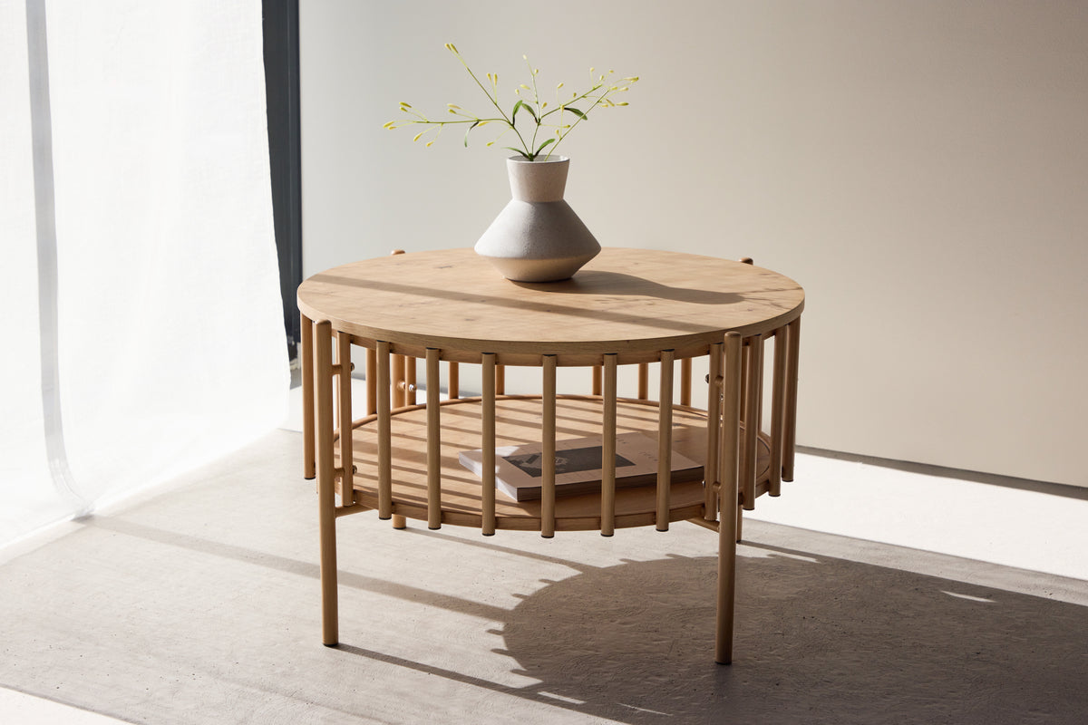 Venture Design Rubbo Soffbord ⌀80 Natur