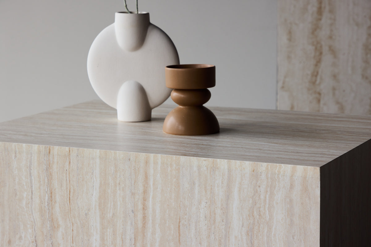 Venture Design York Soffbord 80 x 60 Beige