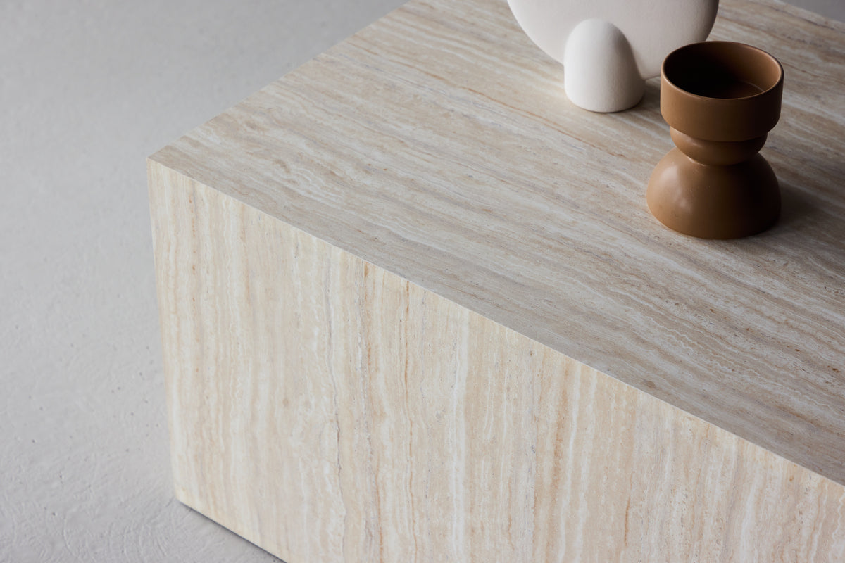 Venture Design York Soffbord 80 x 60 Beige