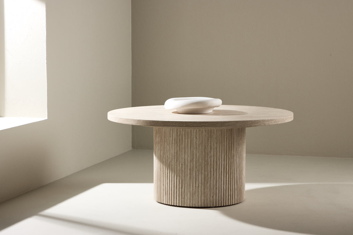 Venture Design Härön Soffbord ⌀80 Beige
