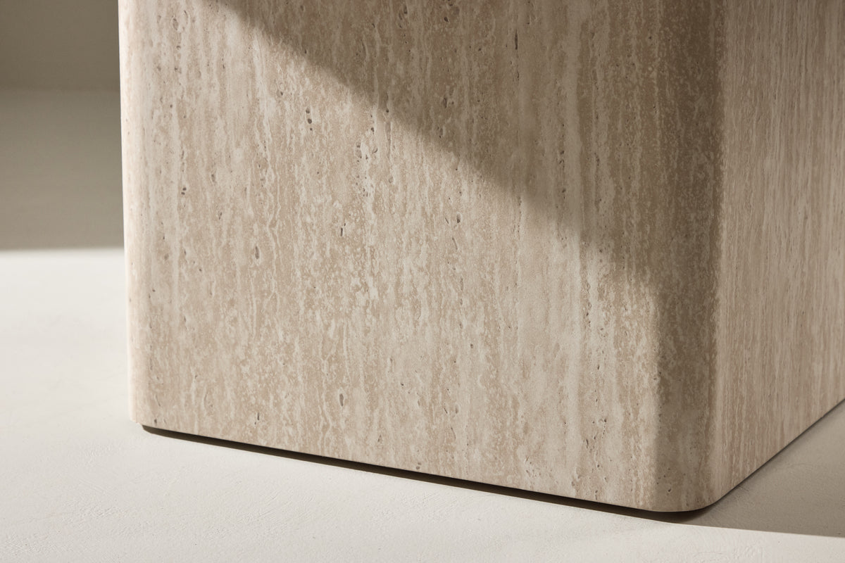 Venture Design Qvart Soffbord 80 x 80 Beige
