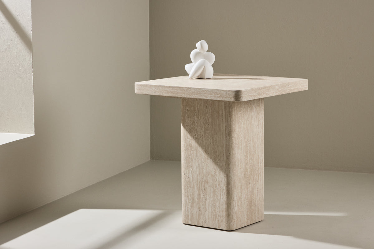 Venture Design Qvart Soffbord 50 x 50 Beige