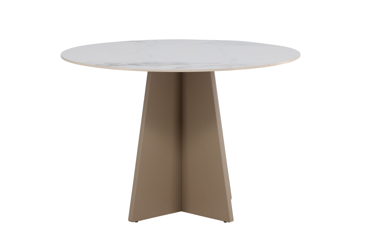 Venture Design Bootcut Runda Matbord ⌀110 Beige