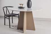 Venture Design Bootcut Runda Matbord ⌀110 Beige