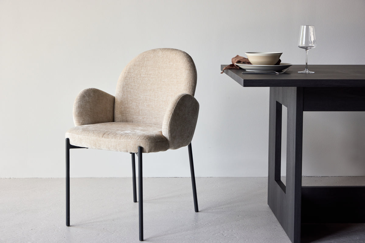 Venture Design Blom Matstolar 2-pack Beige