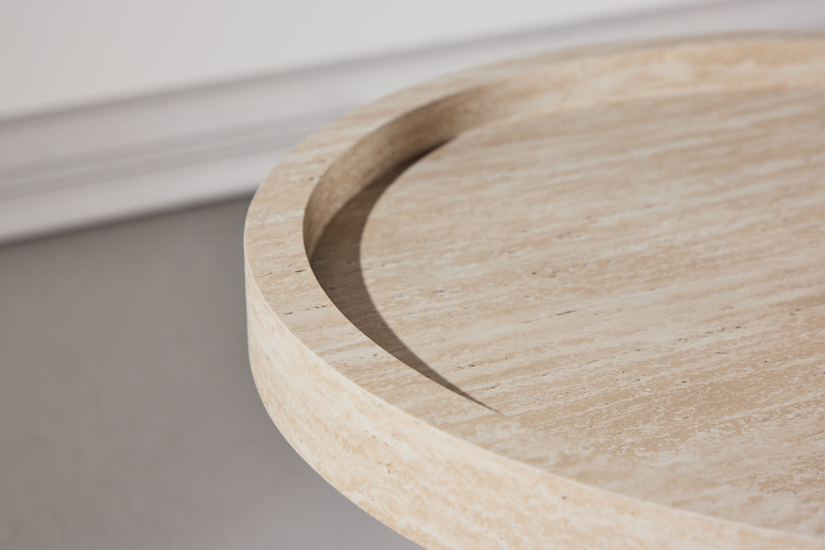 Venture Design Krille Sidobord ⌀60 Beige