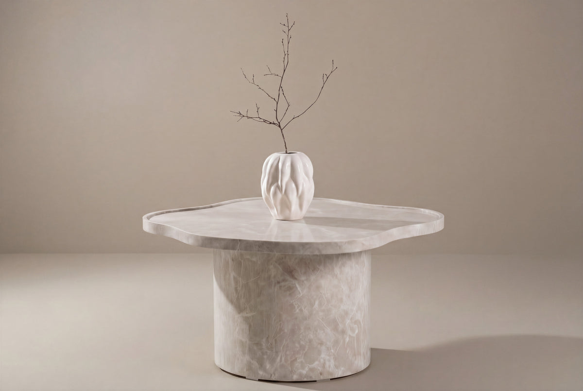 Venture Design Ilse Soffbord Ø90 Beige