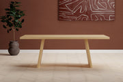 Venture Design Logga Rektangulära Matbord 210 x 100 Natur
