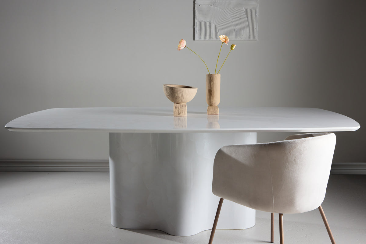 Venture Design Väddö Rektangulära Matbord 220 x 110 Vit