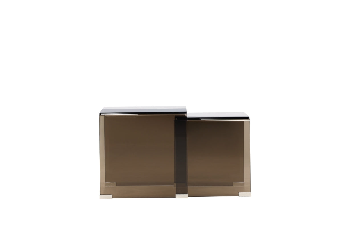 Venture Design Telemark Sidobord Table 1: 42 x 42cm, Table 2: 36 x 36cm Brun