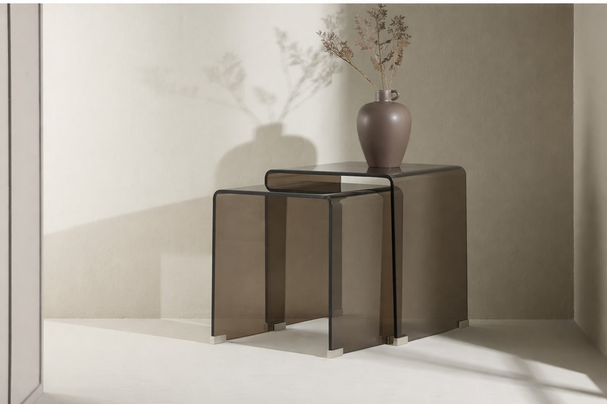 Venture Design Telemark Sidobord Table 1: 42 x 42cm, Table 2: 36 x 36cm Brun