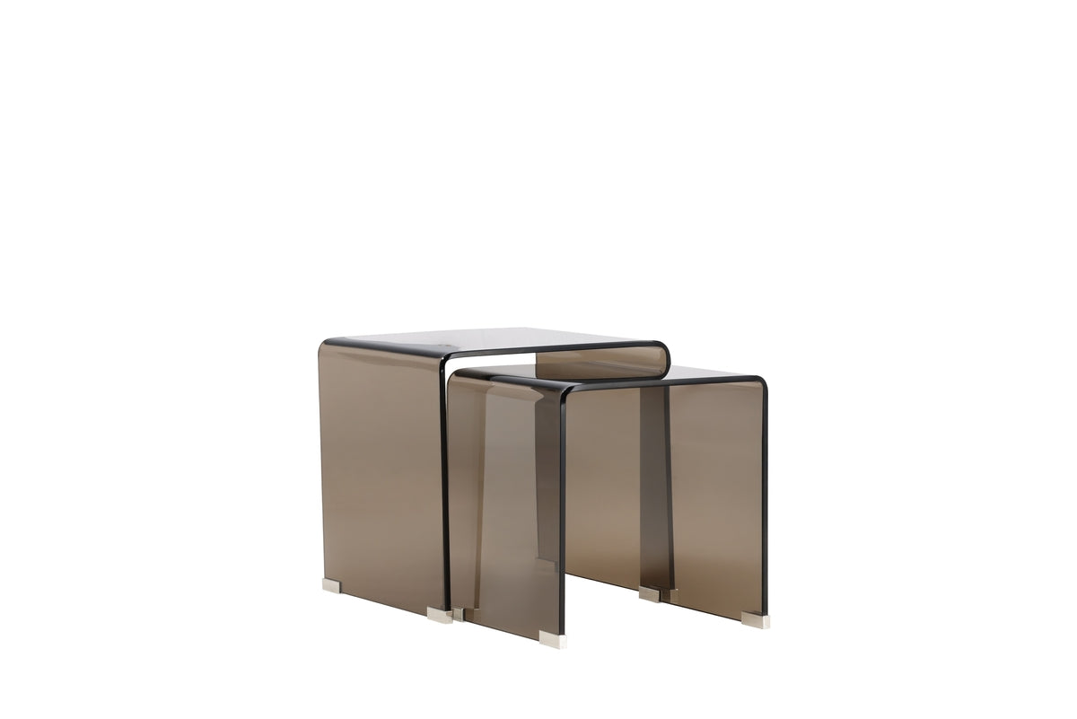Venture Design Telemark Sidobord Table 1: 42 x 42cm, Table 2: 36 x 36cm Brun