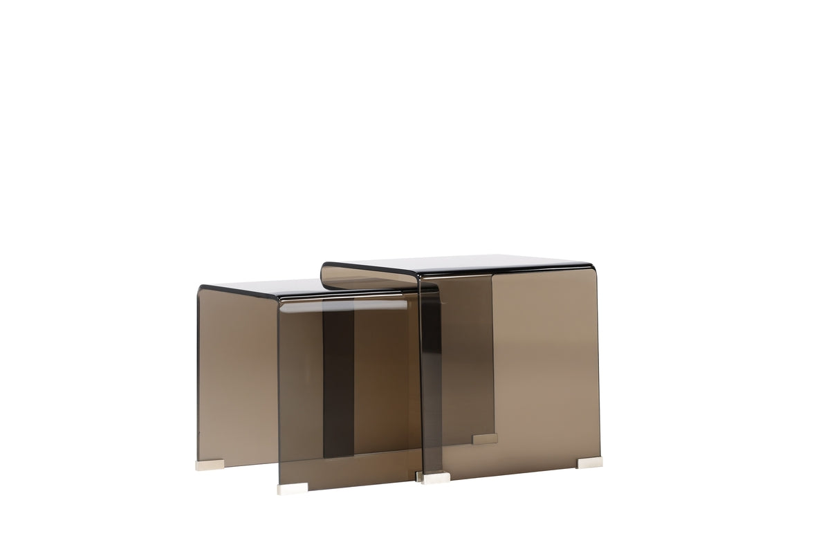 Venture Design Telemark Sidobord Table 1: 42 x 42cm, Table 2: 36 x 36cm Brun