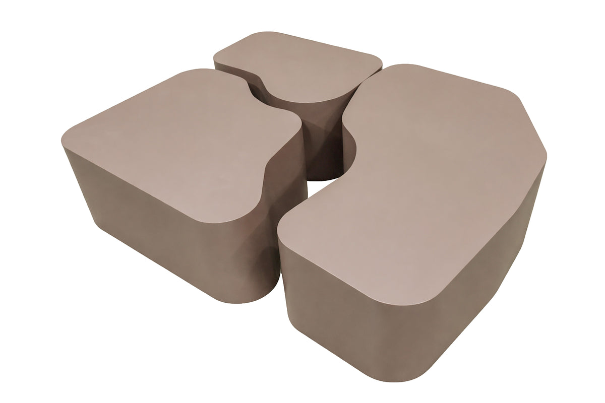 Venture Design Nordland Soffbord Table 1: 92x70x30, Table 2: 60x74x30, Table 3: 40x40x30 Brun