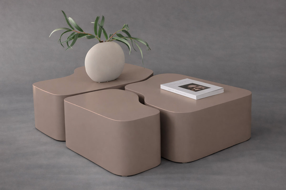 Venture Design Nordland Soffbord Table 1: 92x70x30, Table 2: 60x74x30, Table 3: 40x40x30 Brun