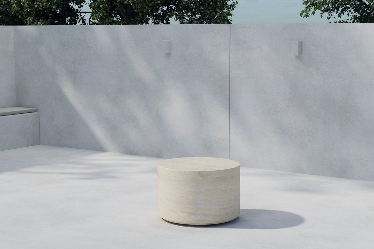 Venture Design Lissabon Sidobord ⌀60 Beige