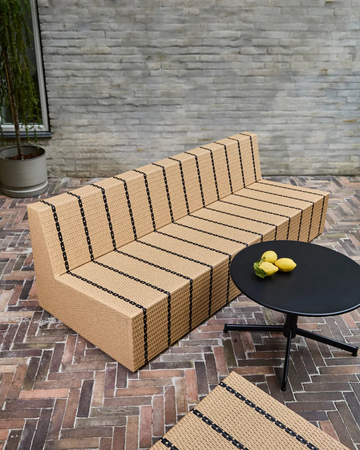 House Doctor Loungesoffa, HDJass, Natur, Svart
