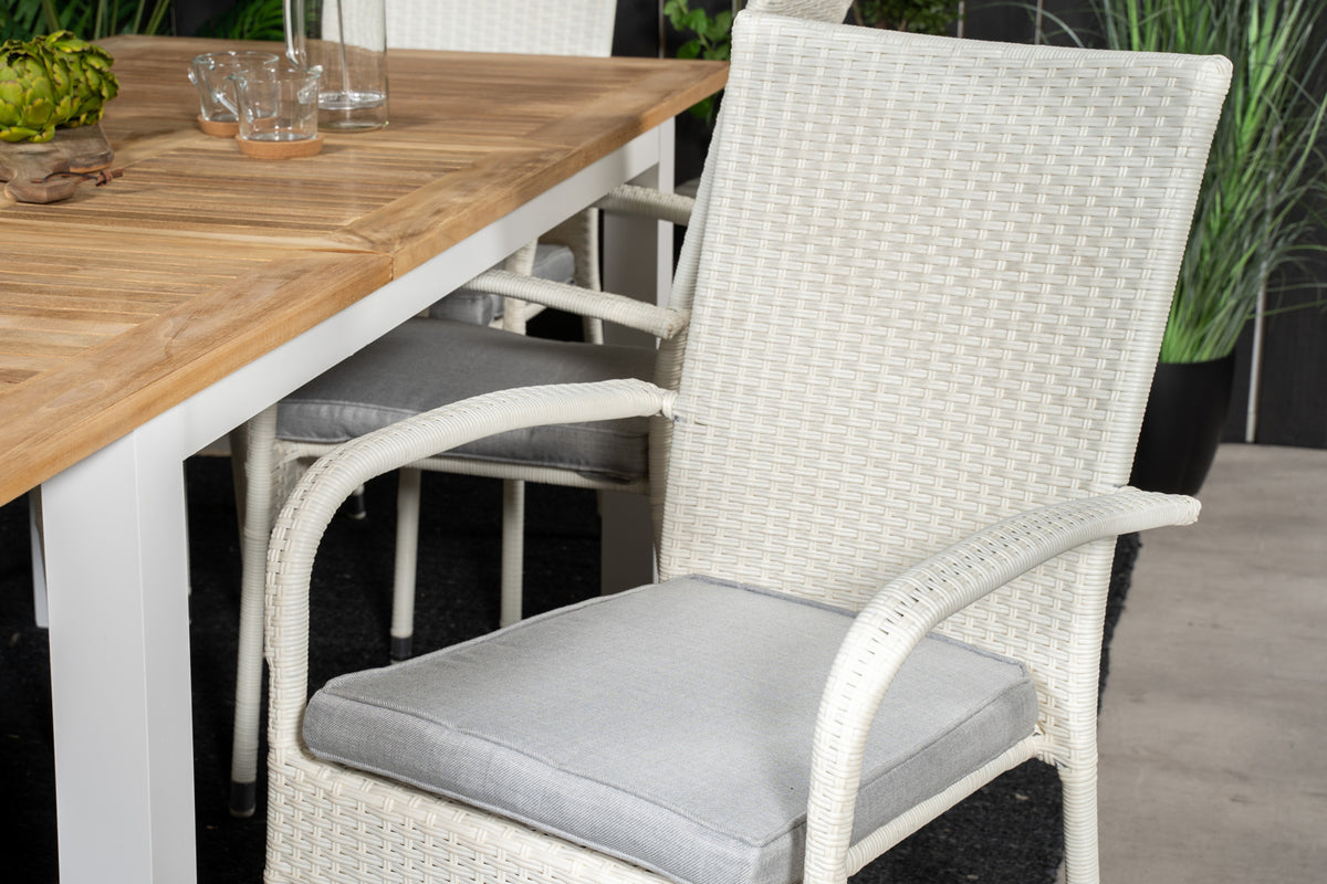 Venture Design Anna Matstolar 2-pack Vit
