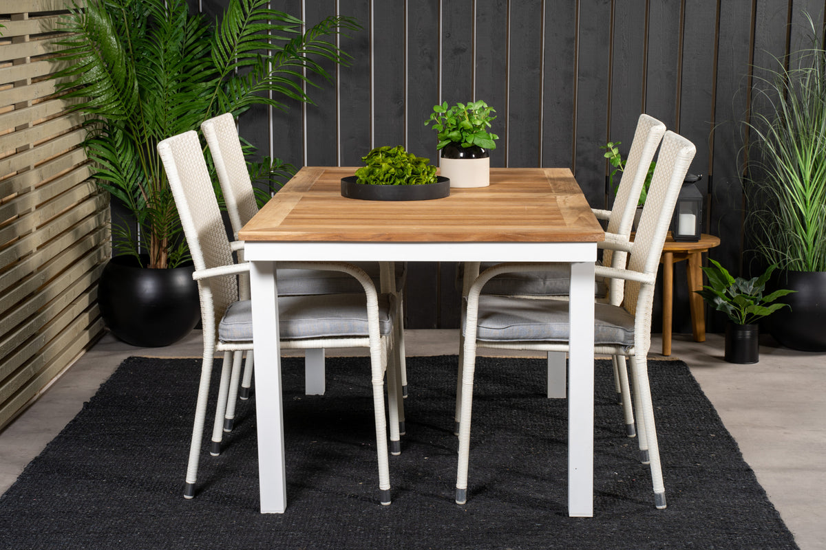 Venture Design Anna Matstolar 2-pack Vit