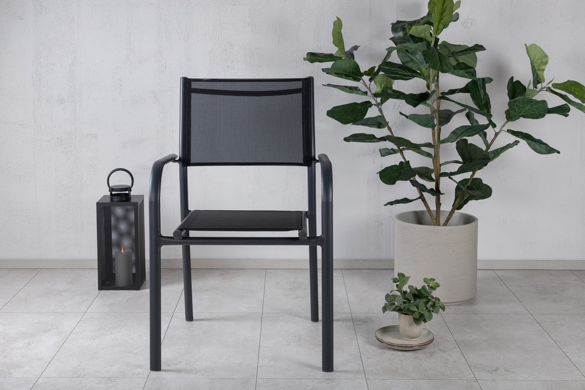Venture Design Santorini Matstolar 2-pack Svart