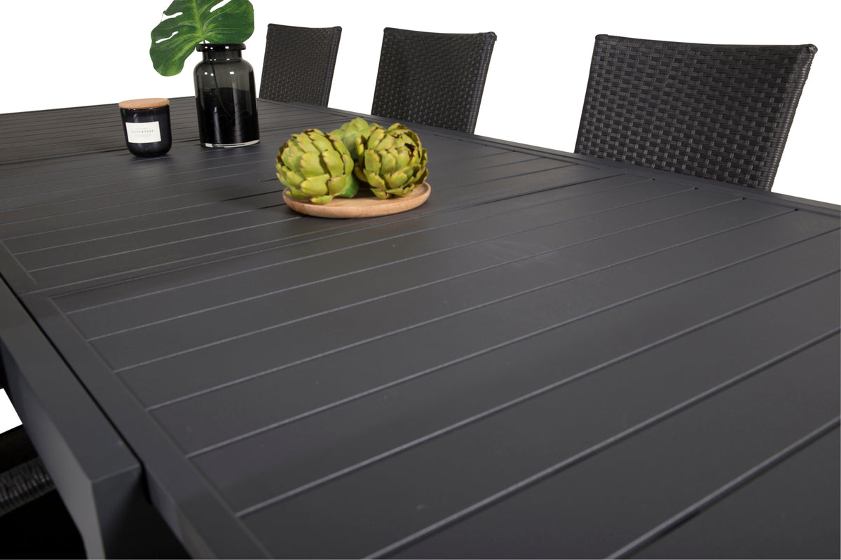 Venture Design Marbella Rektangulära Matbord 160 x 100 Svart