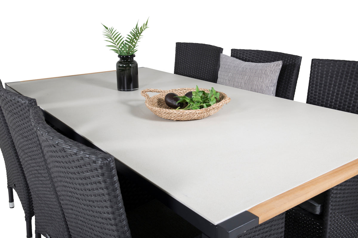 Venture Design Texas Rektangulära Matbord 200 x 100 Ljusgrå
