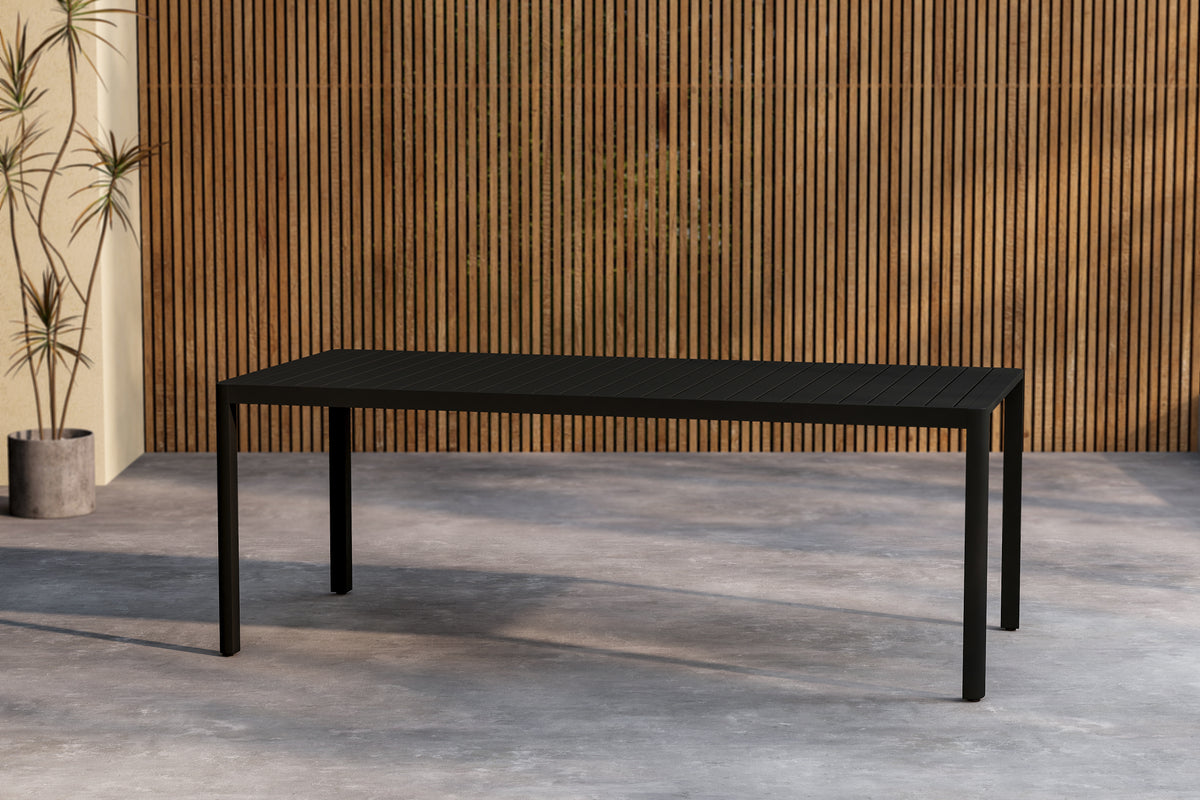 Venture Design Giardini Rektangulära Matbord 200 x 90 Svart