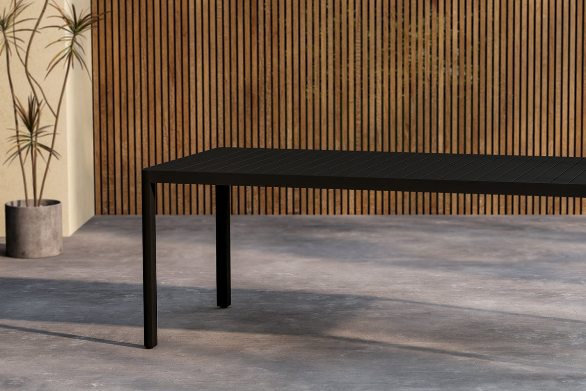 Venture Design Giardini Rektangulära Matbord 200 x 90 Svart