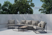 Venture Design Palazzo Lounge Set Svart Svart